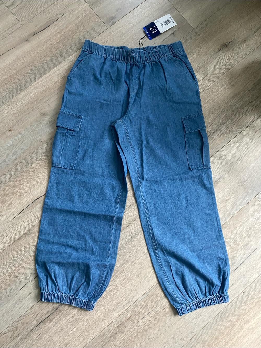 GAP Girls’ Blue Cargo Jogger Pants BNWT